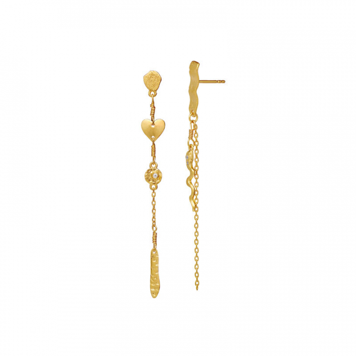 Delfine Ohrring Gold in der Gruppe Ohrringe / Goldohrringe bei SCANDINAVIAN JEWELRY DESIGN (9847A)
