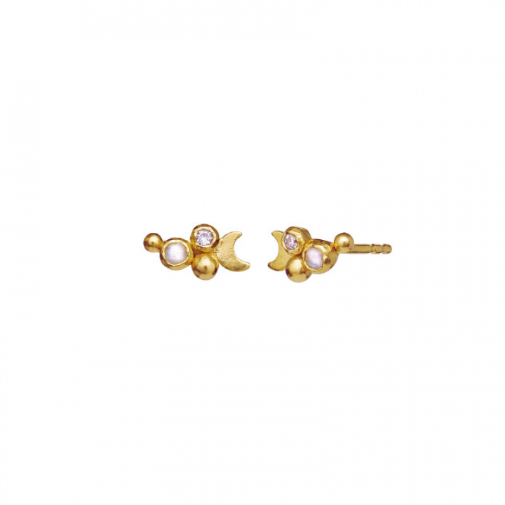 Nyx Earsticks Gold in der Gruppe Ohrringe / Perlenohrringe bei SCANDINAVIAN JEWELRY DESIGN (9860A)
