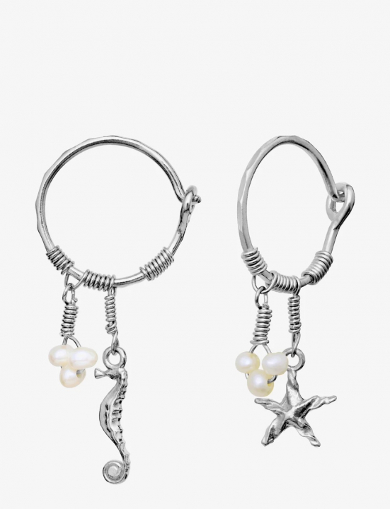 MOMI Earrings Silver in der Gruppe Ohrringe / Perlenohrringe bei SCANDINAVIAN JEWELRY DESIGN (9872C)