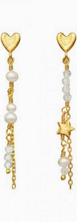 Silma Earrings Gold in der Gruppe Ohrringe / Perlenohrringe bei SCANDINAVIAN JEWELRY DESIGN (9947A)