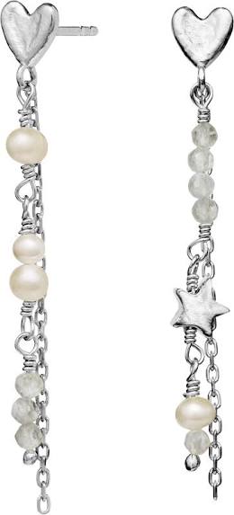 SILMA Earrings Silver in der Gruppe Ohrringe / Perlenohrringe bei SCANDINAVIAN JEWELRY DESIGN (9947C)