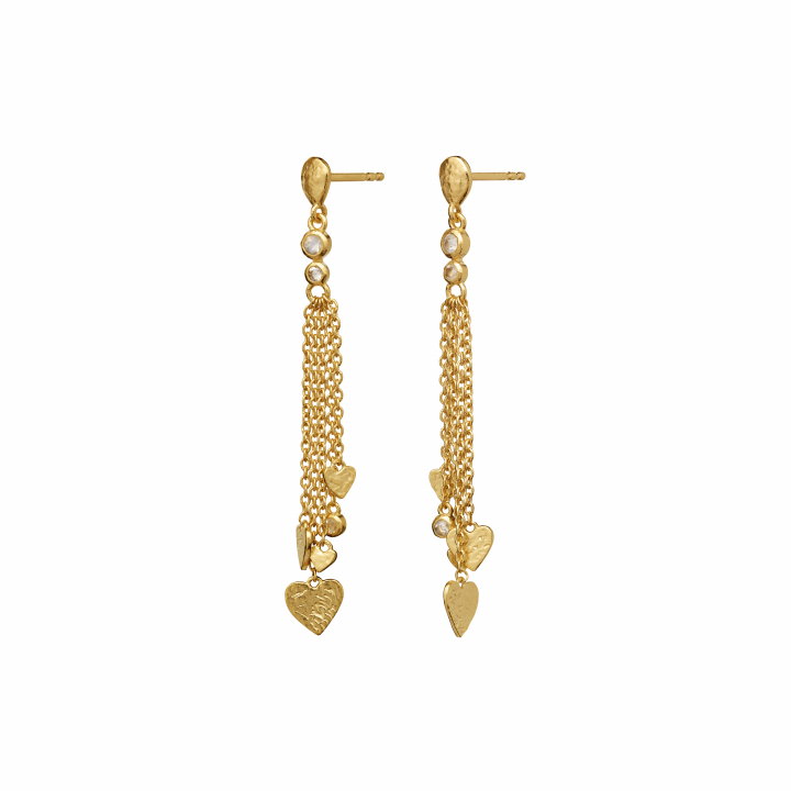 Lolly Earrings Gold in der Gruppe Ohrringe / Goldohrringe bei SCANDINAVIAN JEWELRY DESIGN (9960A)
