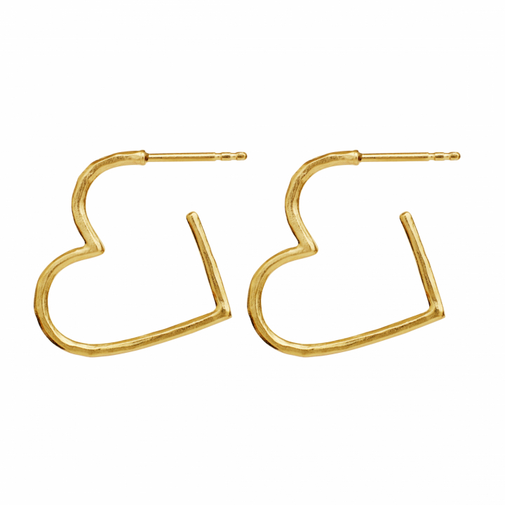 Laia Midi Earrings Gold in der Gruppe Ohrringe / Goldohrringe bei SCANDINAVIAN JEWELRY DESIGN (9962A)