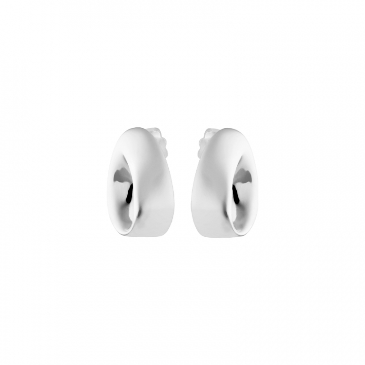 Aqua swirl small studs Silber in der Gruppe Ohrringe / Silberohrringe  bei SCANDINAVIAN JEWELRY DESIGN (AQA-E12S00-S)