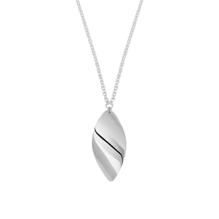 Aqua singe Halsketten Silber in der Gruppe Halsketten / Silberhalsketten bei SCANDINAVIAN JEWELRY DESIGN (AQA-N1L702-S)