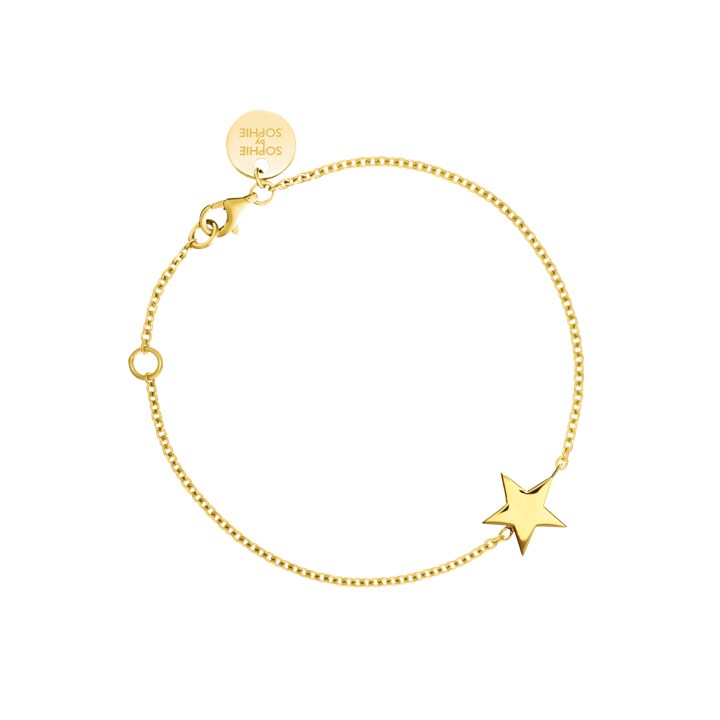 Star Armbänder (Gold) in der Gruppe Armbänder / Goldarmbänder bei SCANDINAVIAN JEWELRY DESIGN (B1223GPS0-OS)