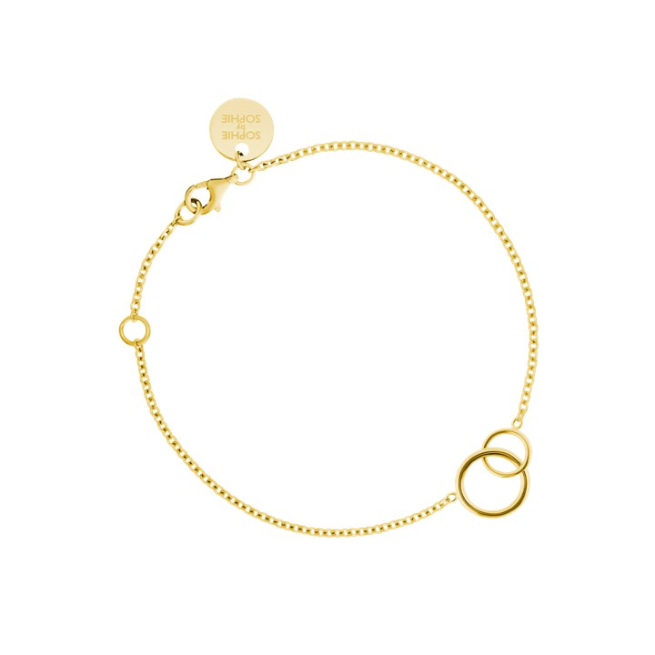 Circle Armbänder (Gold) in der Gruppe Armbänder / Goldarmbänder bei SCANDINAVIAN JEWELRY DESIGN (B1270GPS0-OS)