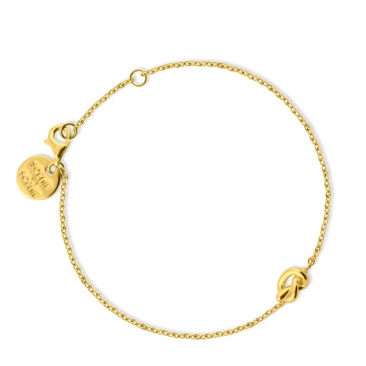 Knot Armbänder (Gold) in der Gruppe Armbänder / Goldarmbänder bei SCANDINAVIAN JEWELRY DESIGN (B1506GPS0-OS)