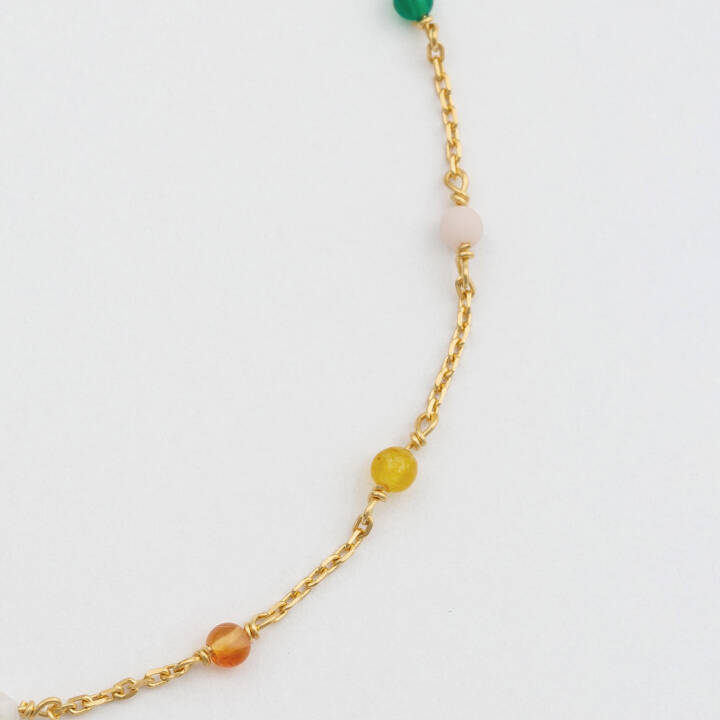 Santa Monica Multicolour Bracelet Gold in der Gruppe Armbänder / Goldarmbänder bei SCANDINAVIAN JEWELRY DESIGN (BG1253)