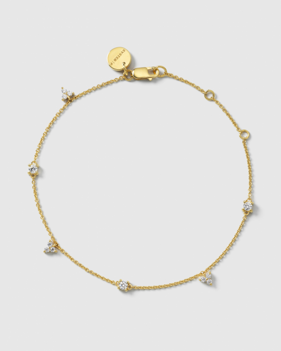 Celestia Bracelet Gold in der Gruppe Armbänder / Goldarmbänder bei SCANDINAVIAN JEWELRY DESIGN (BG1287)