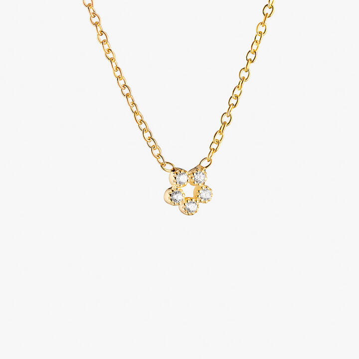 Bliss Halsketten Gold in der Gruppe Halsketten / Diamanthalsketten bei SCANDINAVIAN JEWELRY DESIGN (BLS-N1S45D-G)