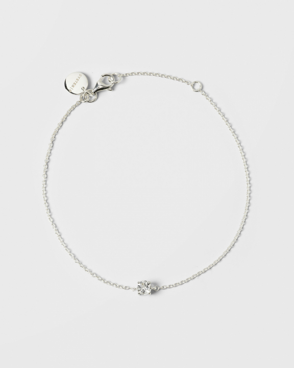 Minimalistica Solo Nova Bracelet Silver in der Gruppe Armbänder / Silberarmbänder bei SCANDINAVIAN JEWELRY DESIGN (BS1261)