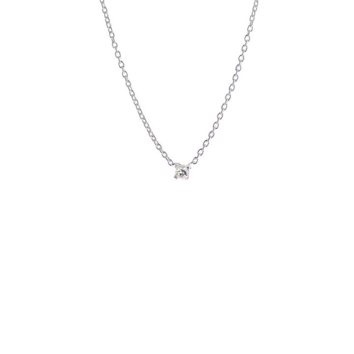 Diamond Sky drop Halsketten Silber in der Gruppe Halsketten / Diamanthalsketten bei SCANDINAVIAN JEWELRY DESIGN (DSY-N10420-S)