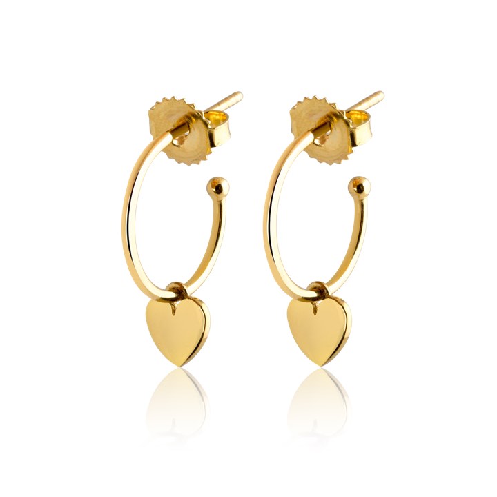 Product Image for SOPHIE by SOPHIE Mini Hoops Ohrring Heart (Gold)