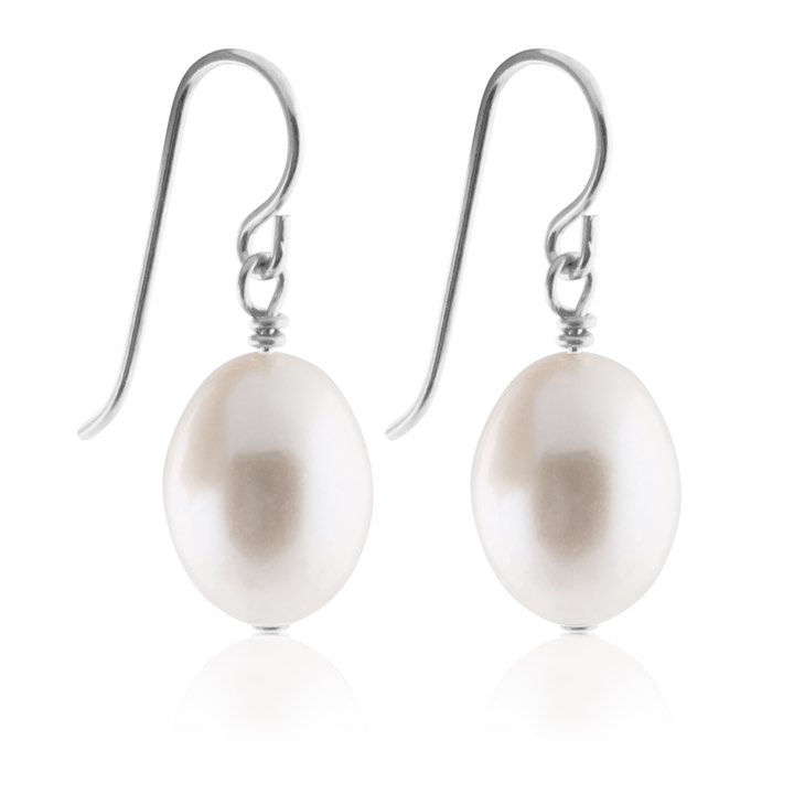 Product Image for SOPHIE by SOPHIE Oval Pearl Hook (Silber)