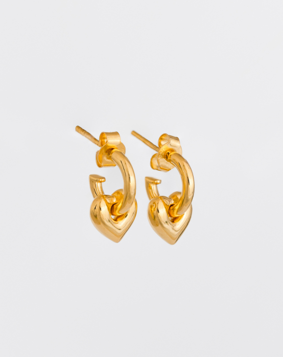 Product Image for SYSTER P La La Love Fat Heart Ohrring Gold
