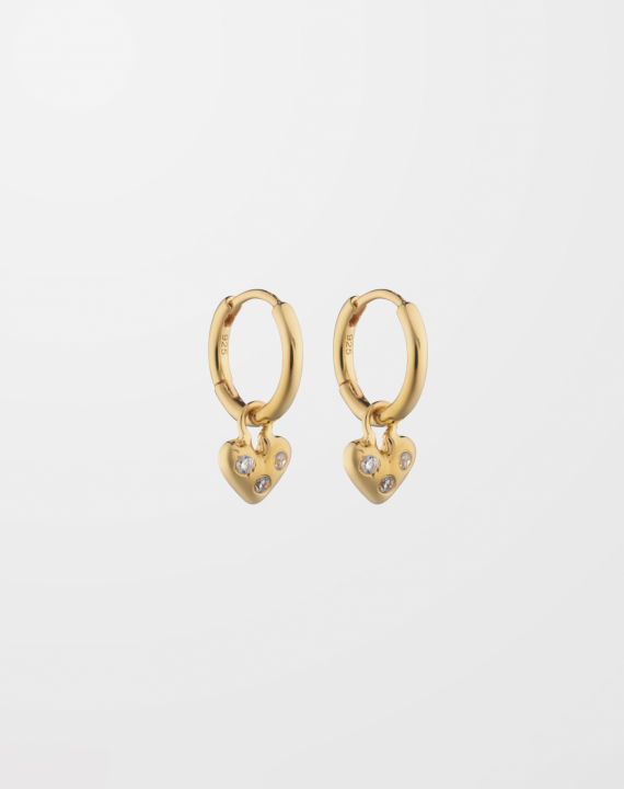 Forever Hoops Gold in der Gruppe Ohrringe / Goldohrringe bei SCANDINAVIAN JEWELRY DESIGN (EG1248)