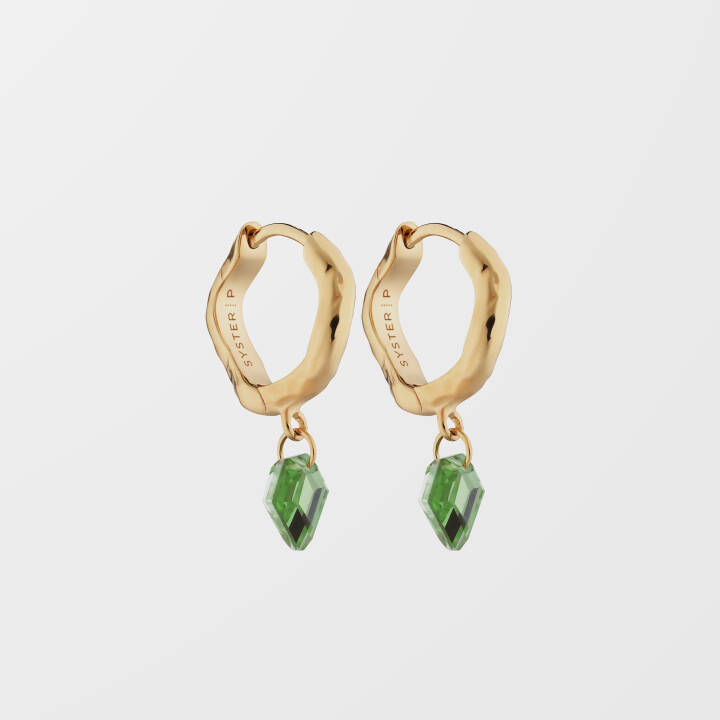 Product Image for SYSTER P Diamona Green Quartz Ohrring Gold