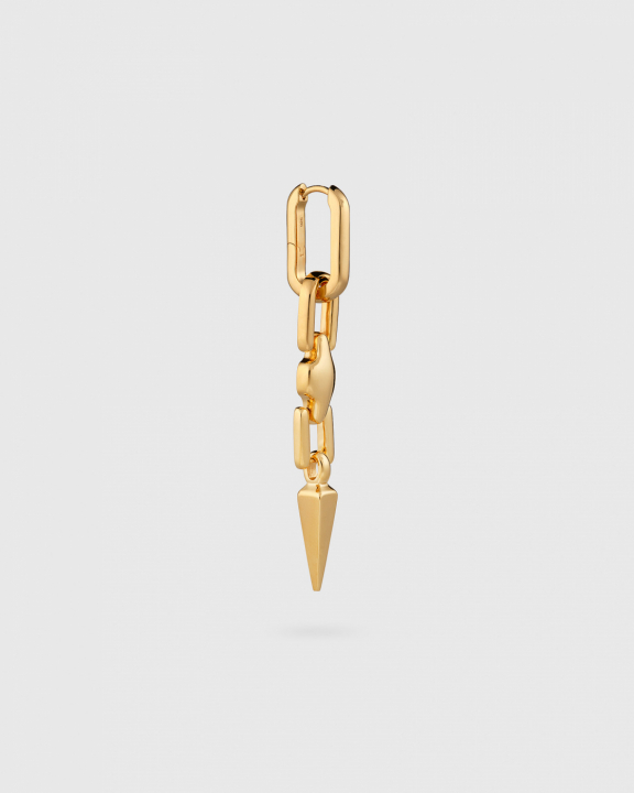 Marion Long Single Earring Gold in der Gruppe Ohrringe / Goldohrringe bei SCANDINAVIAN JEWELRY DESIGN (EG1260)