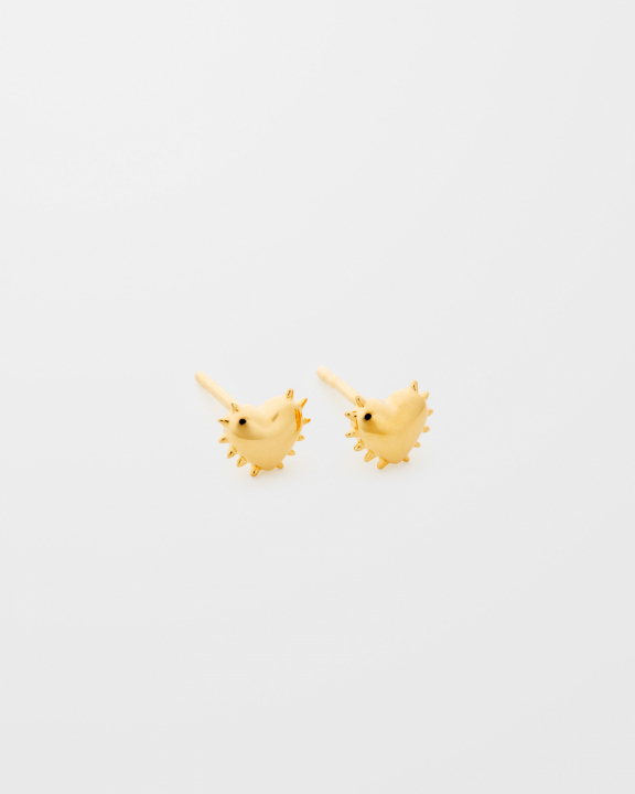 Product Image for SYSTER P True Love Spike Heart Stud Earrings Gold