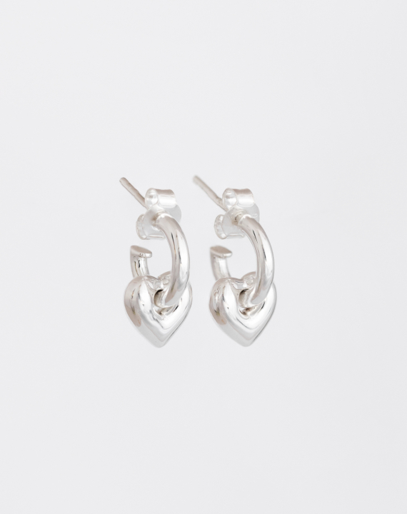 Product Image for SYSTER P La La Love Fat Heart Ohrring Silber