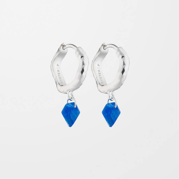 Product Image for SYSTER P Diamona Blue Quartz Ohrring Silber