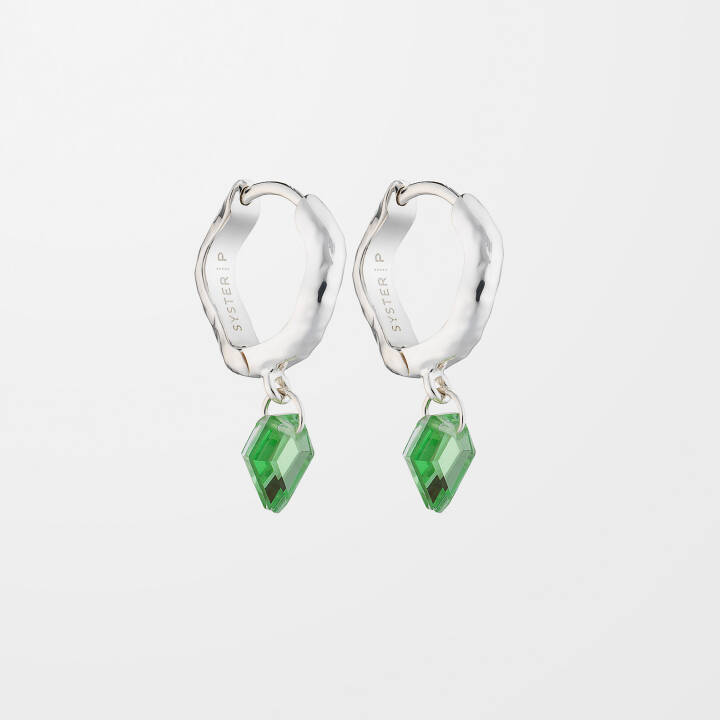 Diamona Ohrring Silber in der Gruppe Ohrringe / Silberohrringe  bei SCANDINAVIAN JEWELRY DESIGN (ES1249GQ)