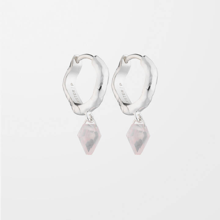 Product Image for SYSTER P Diamona Rose Quartz Ohrring Silber