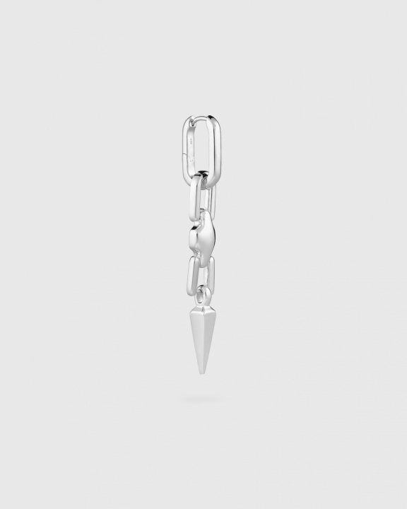 Marion Long Single Earring Silver in der Gruppe Ohrringe / Silberohrringe  bei SCANDINAVIAN JEWELRY DESIGN (ES1260)