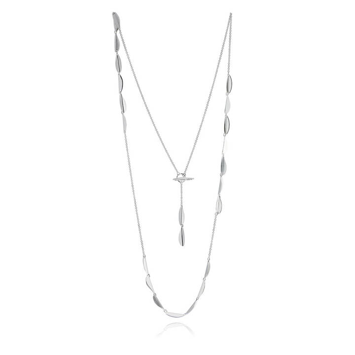 Evening Halsketten Silber in der Gruppe Halsketten / Silberhalsketten bei SCANDINAVIAN JEWELRY DESIGN (EVG-N2X1002-S)