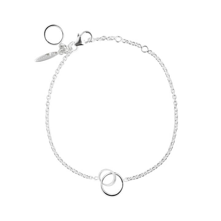 Les Amis small single Armbänder Silber in der Gruppe Armbänder / Silberarmbänder bei SCANDINAVIAN JEWELRY DESIGN (LAS-B1S182-S)