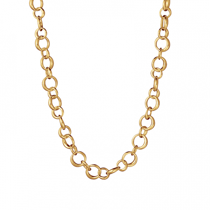 Les Amis drop chain Halsketten Gold in der Gruppe Halsketten / Goldhalsketten bei SCANDINAVIAN JEWELRY DESIGN (LAS-N50450-G)