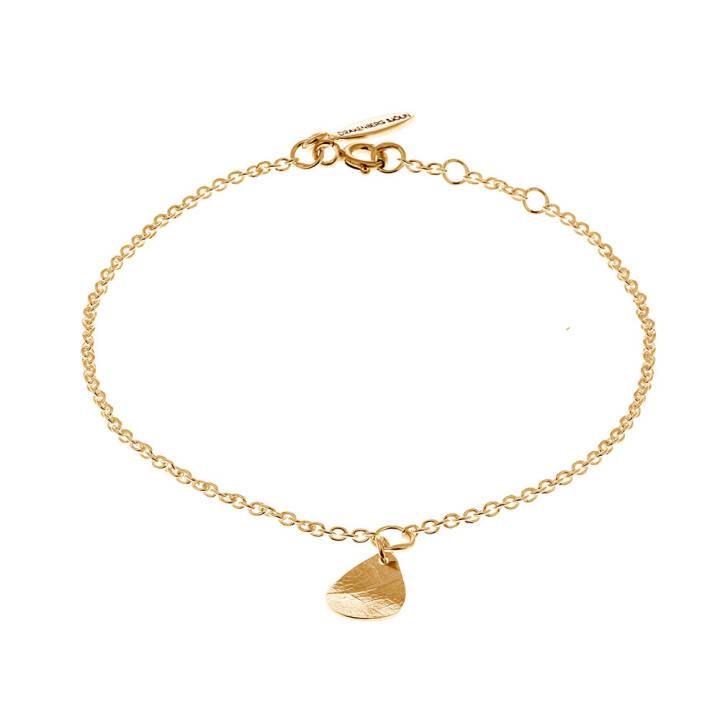 Leaf drop Armbänder Gold in der Gruppe Armbänder / Goldarmbänder bei SCANDINAVIAN JEWELRY DESIGN (LEF-B10185-G)
