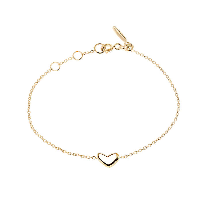 Loving heart medium single Armbänder Gold in der Gruppe Armbänder / Goldarmbänder bei SCANDINAVIAN JEWELRY DESIGN (LHT-B2M000-G)