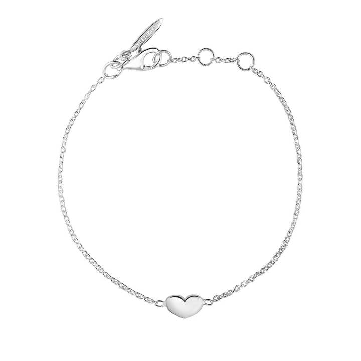 Loving heart medium single Armbänder Silber in der Gruppe Armbänder / Silberarmbänder bei SCANDINAVIAN JEWELRY DESIGN (LHT-B2M000-S)