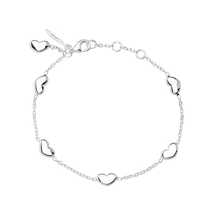 Loving heart medium Armbänder Silber in der Gruppe Armbänder / Silberarmbänder bei SCANDINAVIAN JEWELRY DESIGN (LHT-B3M181-S)
