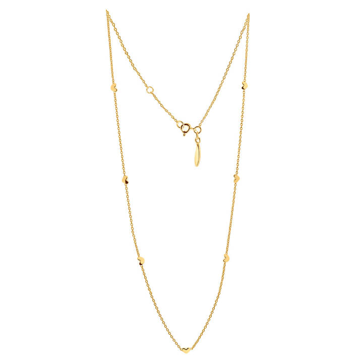 Loving heart drop full Halsketten Gold in der Gruppe Halsketten / Goldhalsketten bei SCANDINAVIAN JEWELRY DESIGN (LHT-N2S000-G)