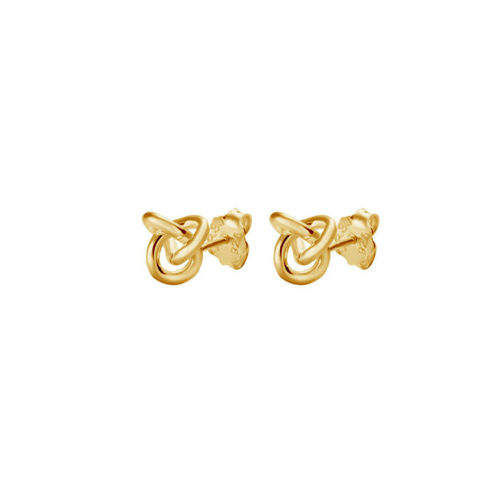 Le knot drop Ohrring Gold in der Gruppe Ohrringe / Goldohrringe bei SCANDINAVIAN JEWELRY DESIGN (LKT-E10000-G)