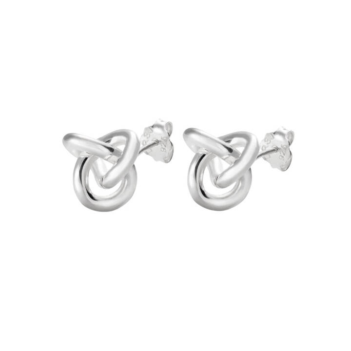 Le knot Ohrring Silber in der Gruppe Ohrringe / Silberohrringe  bei SCANDINAVIAN JEWELRY DESIGN (LKT-E1M000-S)