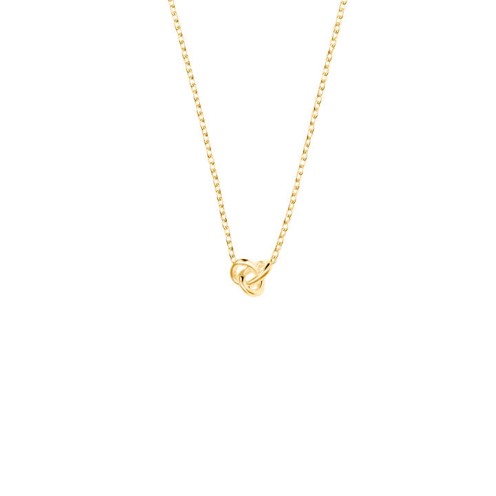 Le knot drop Halsketten Gold in der Gruppe Halsketten / Goldhalsketten bei SCANDINAVIAN JEWELRY DESIGN (LKT-N1S451-G)