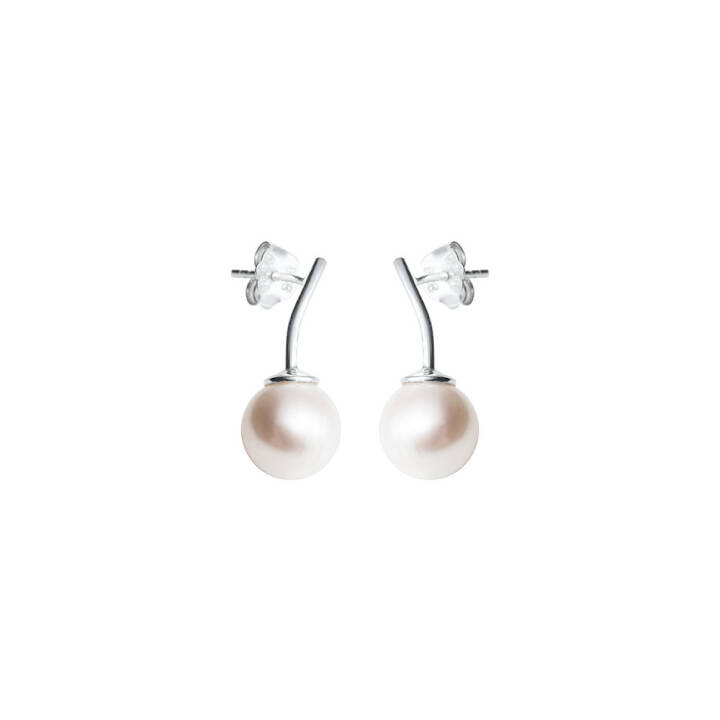 Le pearl Ohrring Silber in der Gruppe Ohrringe / Perlenohrringe bei SCANDINAVIAN JEWELRY DESIGN (LPL-E1M000-S)