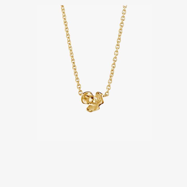 Lotus Halsketten Gold in der Gruppe Halsketten / Goldhalsketten bei SCANDINAVIAN JEWELRY DESIGN (LTS-N1S421-G)