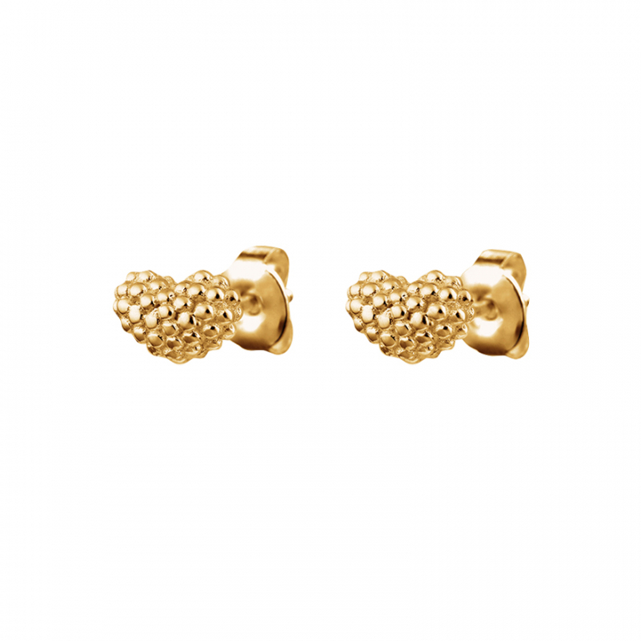 Love bubble studs Gold in der Gruppe Ohrringe / Goldohrringe bei SCANDINAVIAN JEWELRY DESIGN (LVE-E12S000-G)