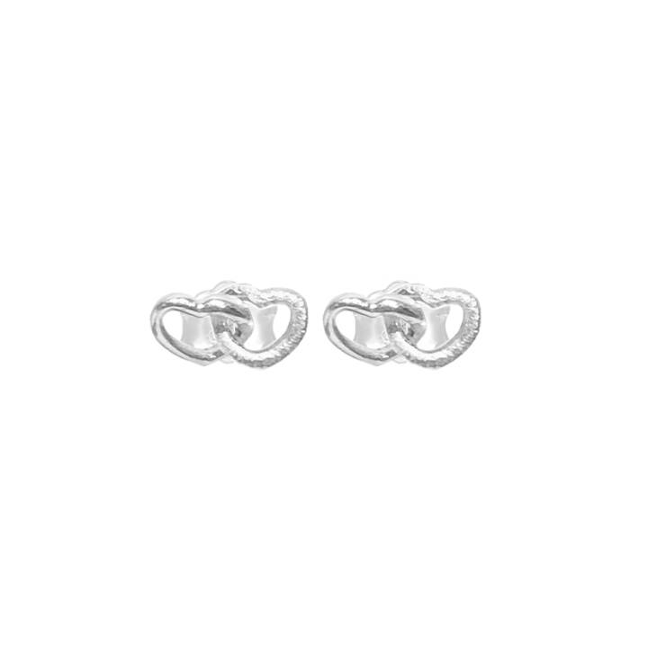 Love Ohrring Silber in der Gruppe Ohrringe / Silberohrringe  bei SCANDINAVIAN JEWELRY DESIGN (LVE-E1S000-S)