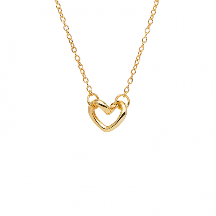 Love Vibe drop necklace gold in der Gruppe Halsketten / Goldhalsketten bei SCANDINAVIAN JEWELRY DESIGN (LVE-N14S452-G)