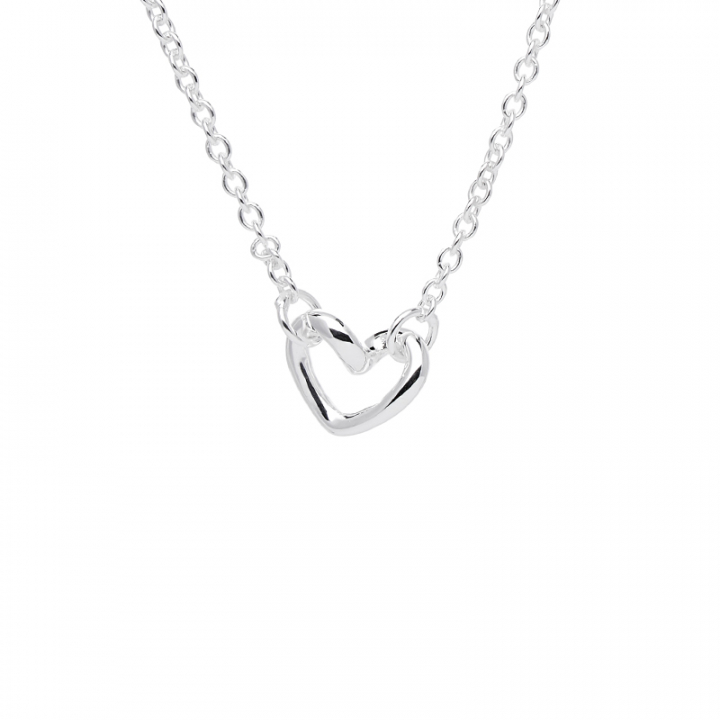 Love Vibe drop Necklace Silver in der Gruppe Halsketten / Silberhalsketten bei SCANDINAVIAN JEWELRY DESIGN (LVE-N14S452-S)