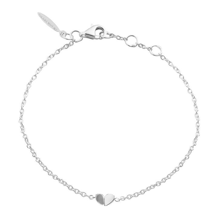 Mi Amor brace silver in der Gruppe Armbänder / Silberarmbänder bei SCANDINAVIAN JEWELRY DESIGN (MAR-B1M181-S)