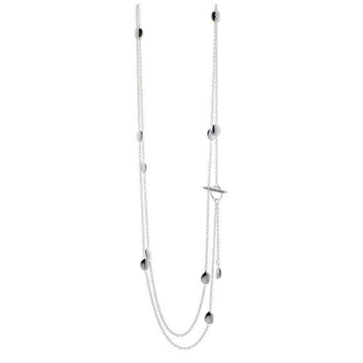 Morning Dew long Halsketten Silber in der Gruppe Halsketten / Silberhalsketten bei SCANDINAVIAN JEWELRY DESIGN (MDW-N2S1002-S)