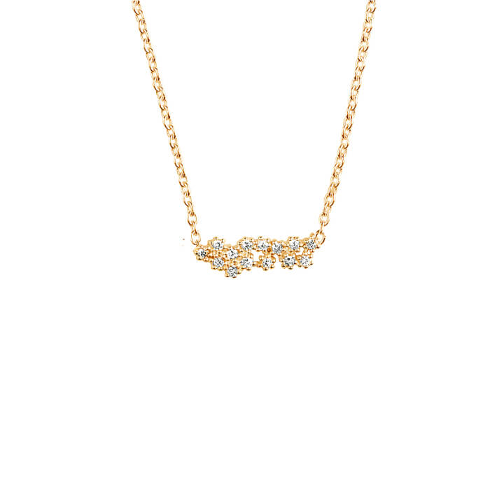 Milky Way single Halsketten Gold in der Gruppe Halsketten / Diamanthalsketten bei SCANDINAVIAN JEWELRY DESIGN (MWY-N1M451-G)