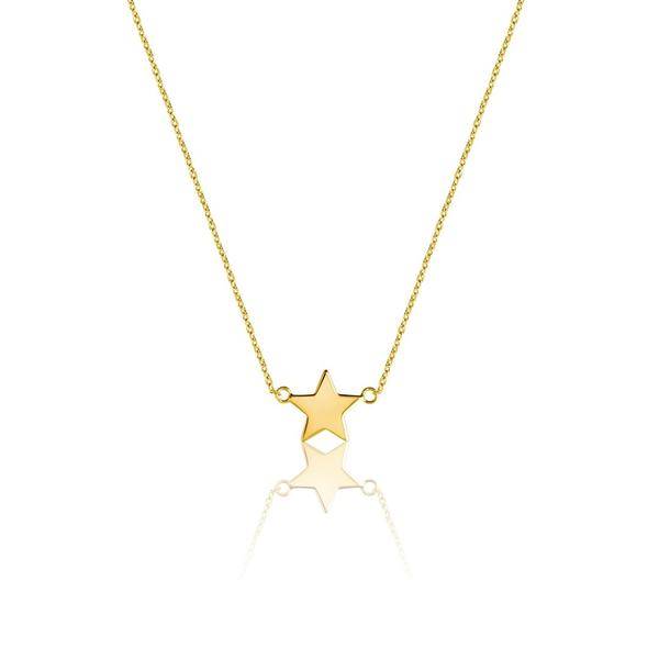 Mini Star Halsketten (Gold) in der Gruppe Halsketten / Goldhalsketten bei SCANDINAVIAN JEWELRY DESIGN (N1456GPS0-OS)